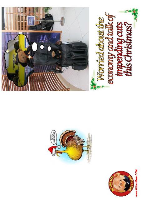 Willard the Bear Christmas Card 2010 (Front)